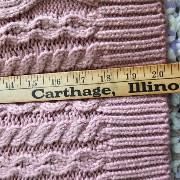 NWT RD STYLE PINK CHUNKY PULLOVER SWEATER COZY SIZE M - Picture 15 of 16